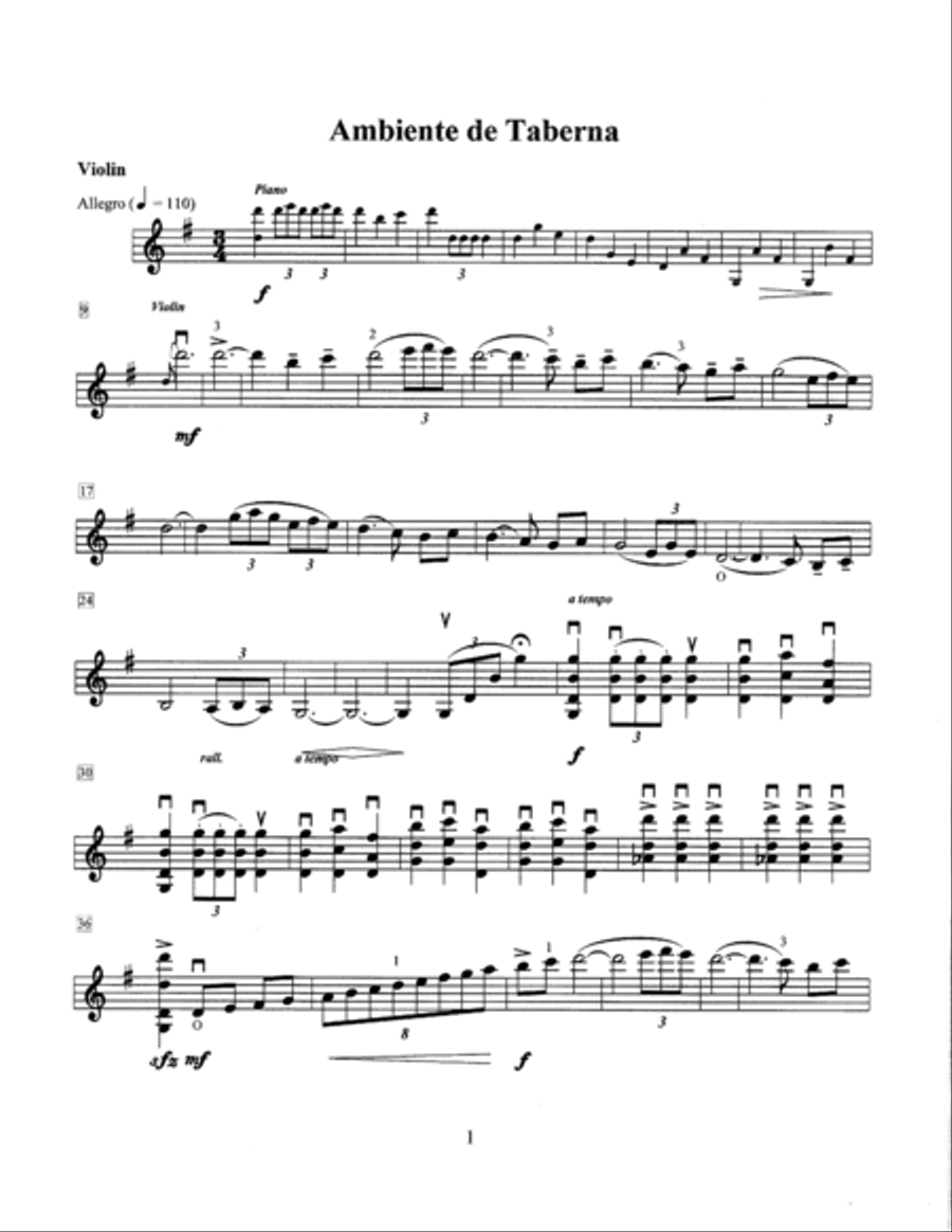 TRAVELS ABROAD Violin Solo scores gallery preview page 3