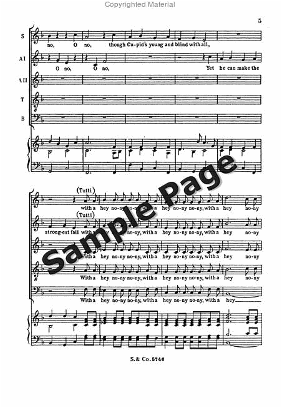 Sing Love Is Blind**pop** 4-Part scores gallery preview page 6