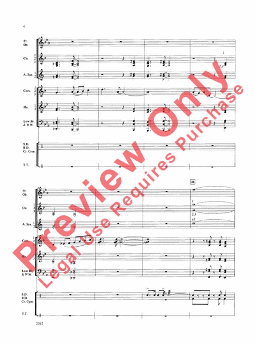 Wood County Celebration Concert Band scores gallery preview page 7