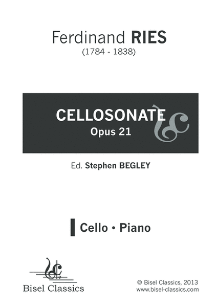 Cellosonate, Opus 21