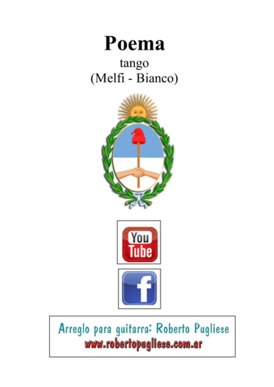 Poema - Tango (Bianco - Melfi) Classical Guitar scores gallery preview page 2