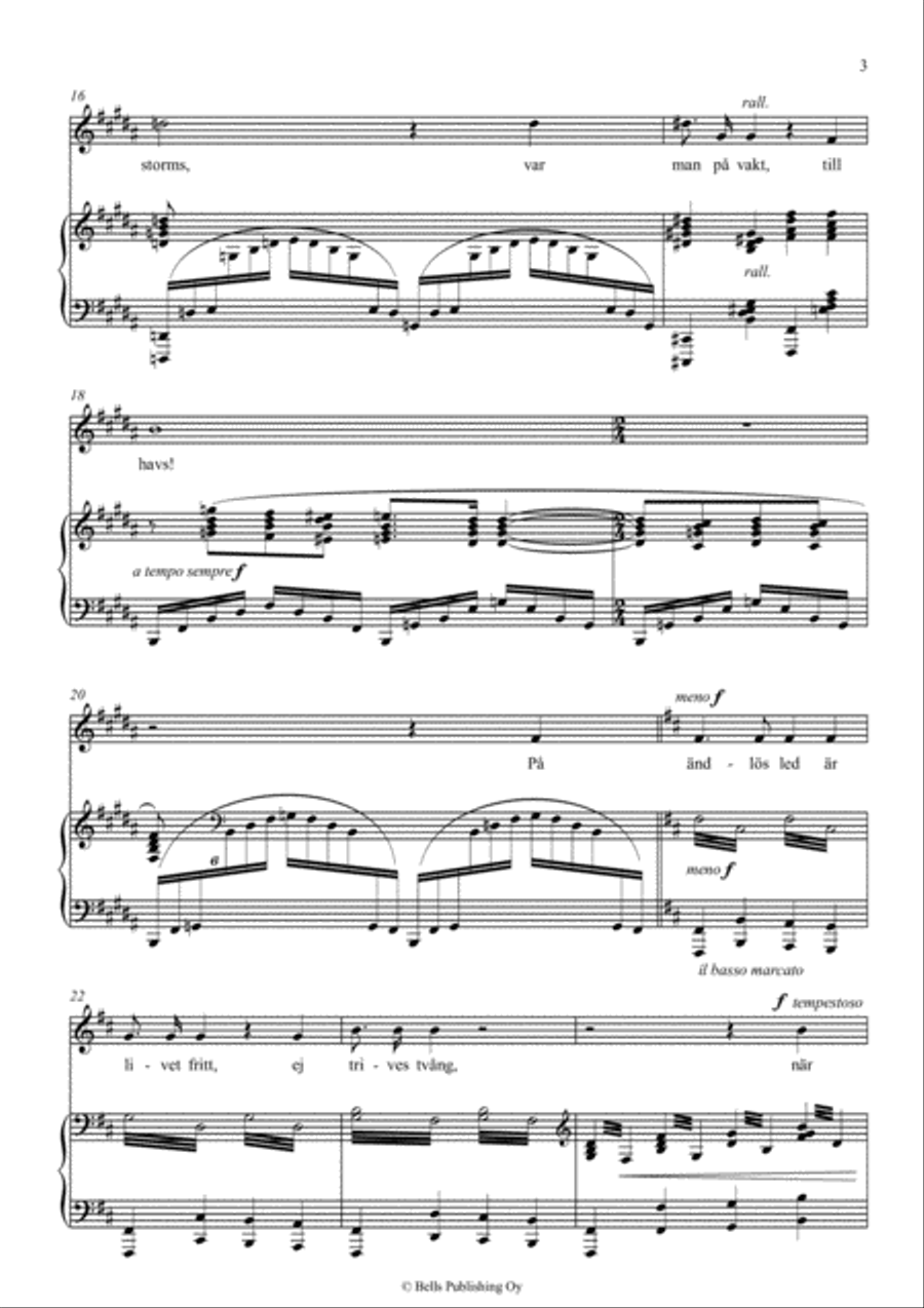 Till havs (B Major) Voice Solo scores gallery preview page 3