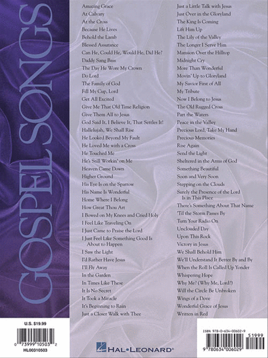 The Best Gospel Songs Ever Piano, Vocal, Guitar scores gallery preview page 2
