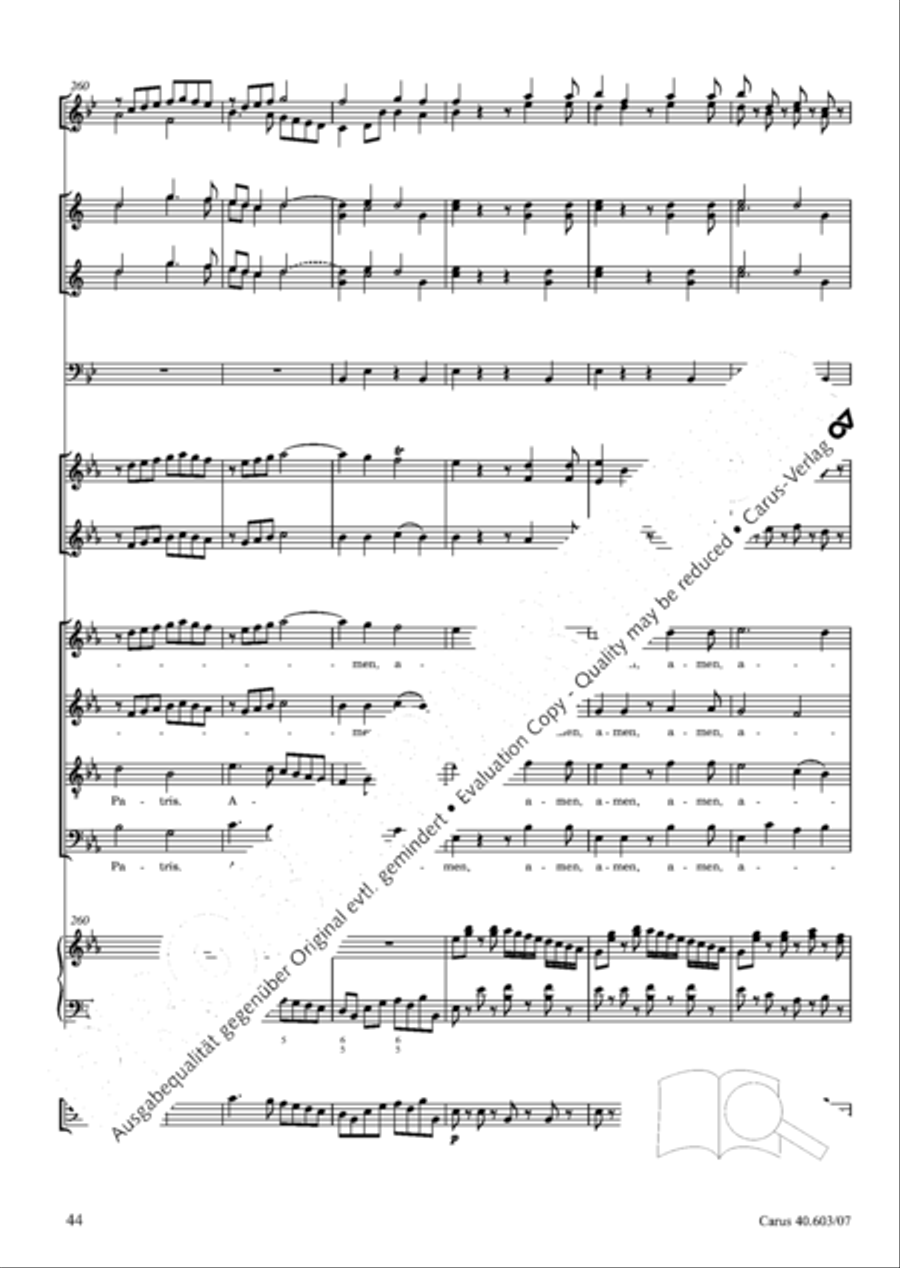 Grosse Orgelsolomesse in Es 4-Part scores gallery preview page 57