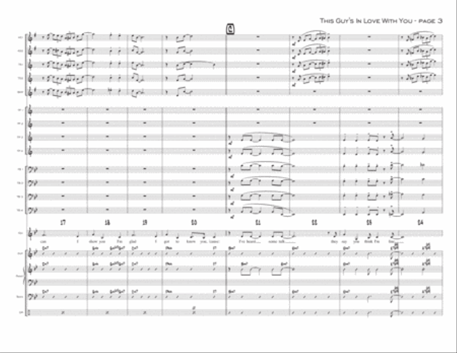 This Guy's In Love With You Jazz Ensemble scores gallery preview page 3