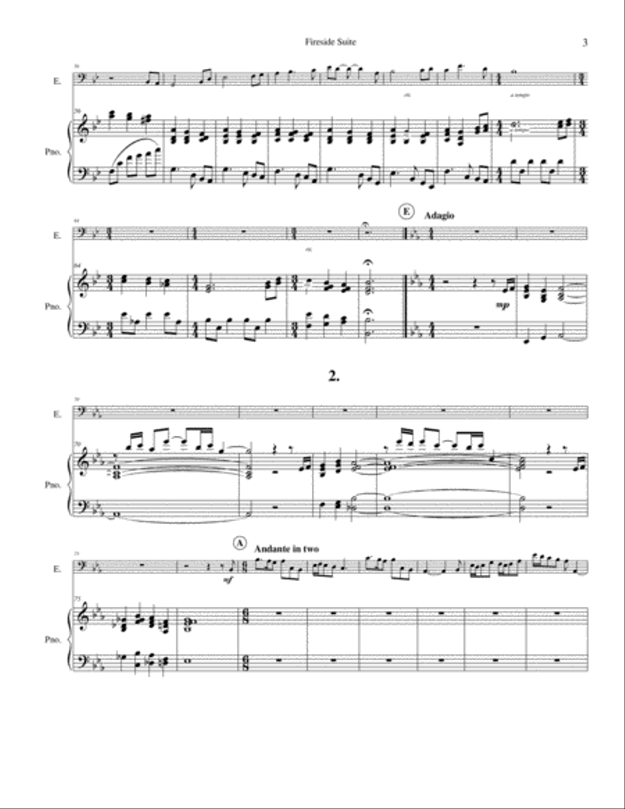 Fireside Suite Fireside Suite Euphonium scores gallery preview page 3