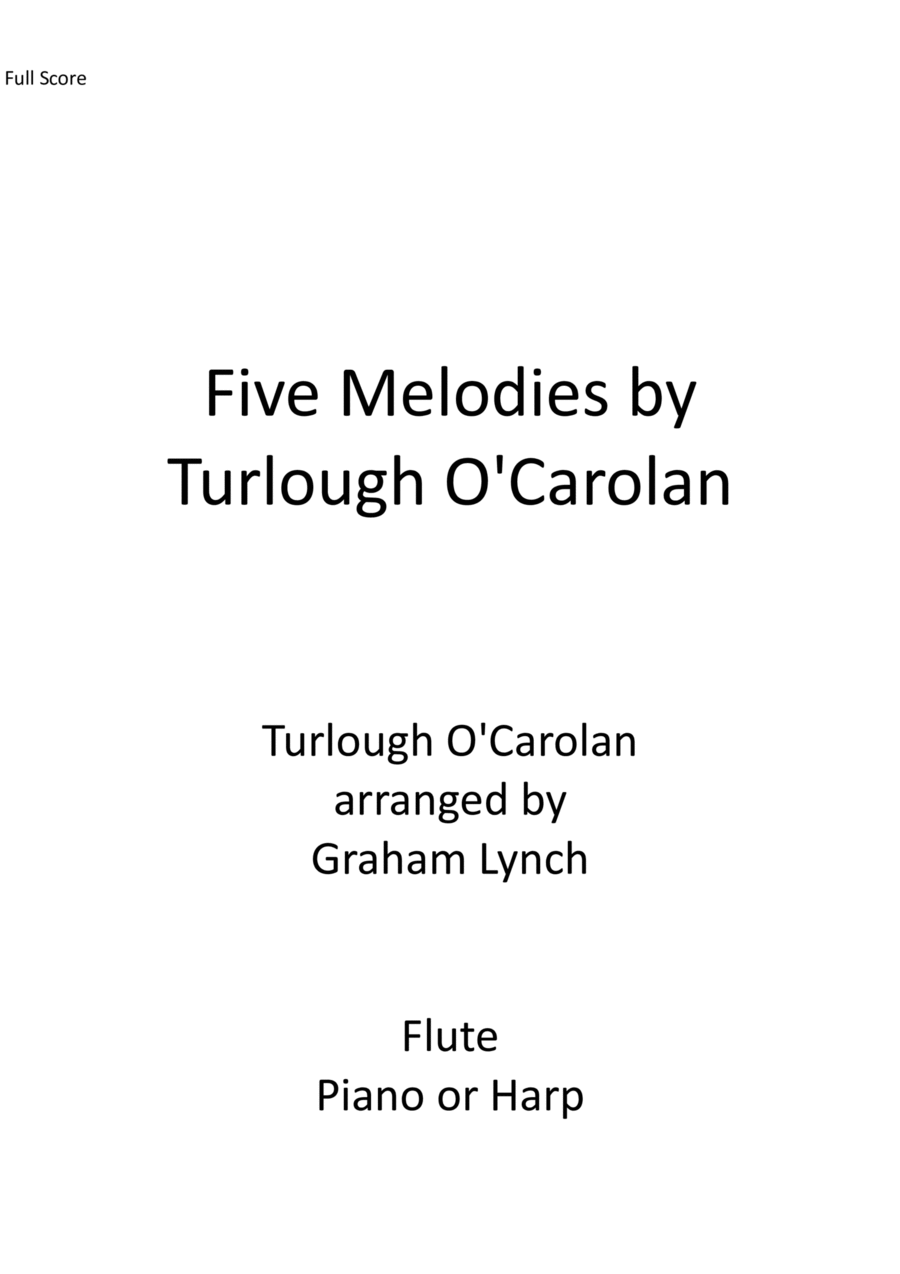 Five Melodies by O'Carolan Flute scores gallery preview page 1