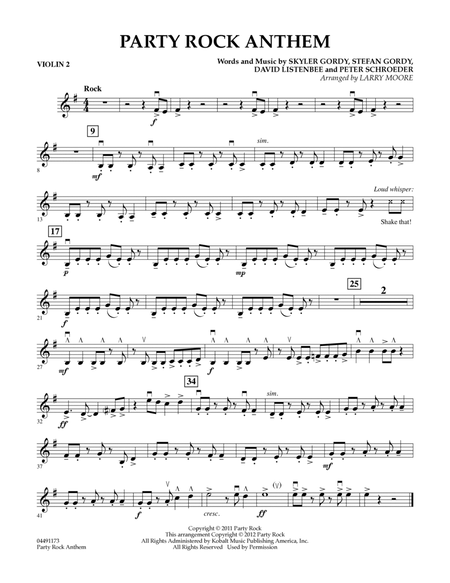 Party Rock Anthem - Violin 2