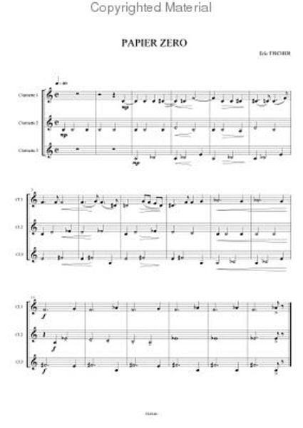 Papiers. 12 Trios Clarinette