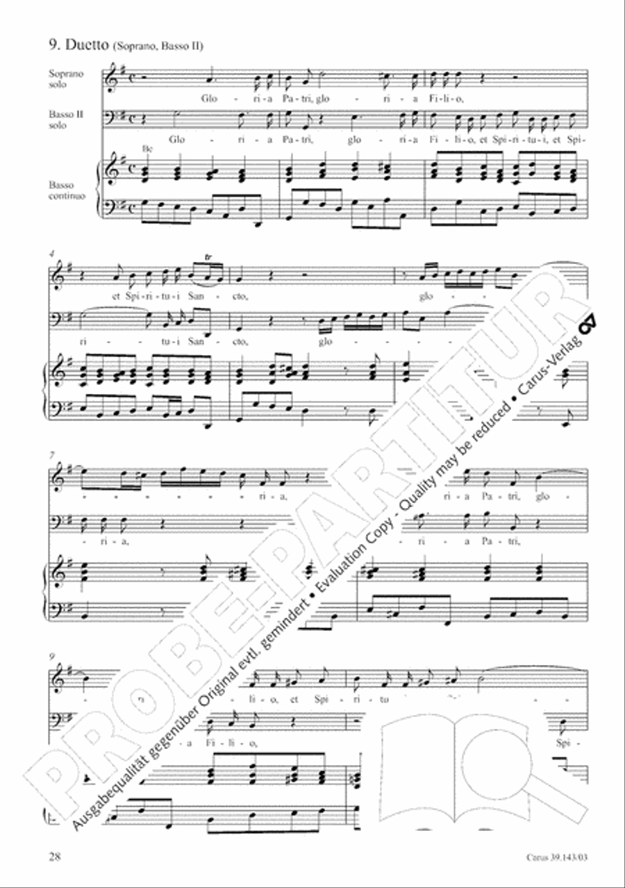 Magnificat in C major 4-Part scores gallery preview page 29