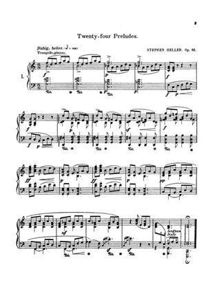 Heller: Twenty-four Preludes, Op. 81