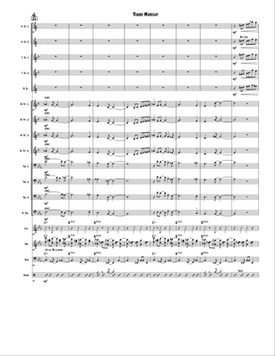 Round Midnight Jazz Ensemble scores gallery preview page 4