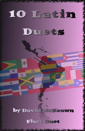 Book cover for 10 Latin Duets, for Flute