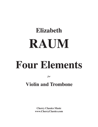 Book cover for Four Elements for Violin and Trombone