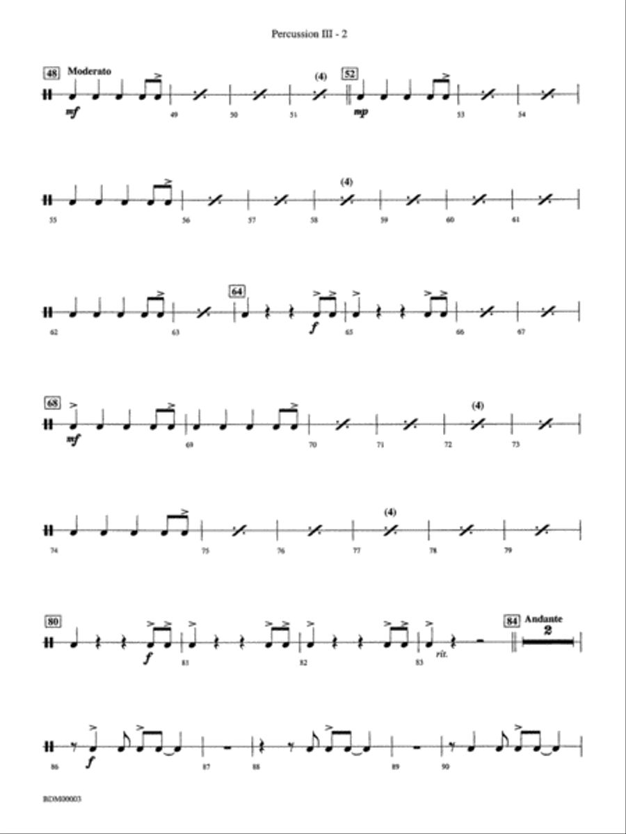 Overture de Argentina: 3rd Percussion Concert Band scores gallery preview page 2
