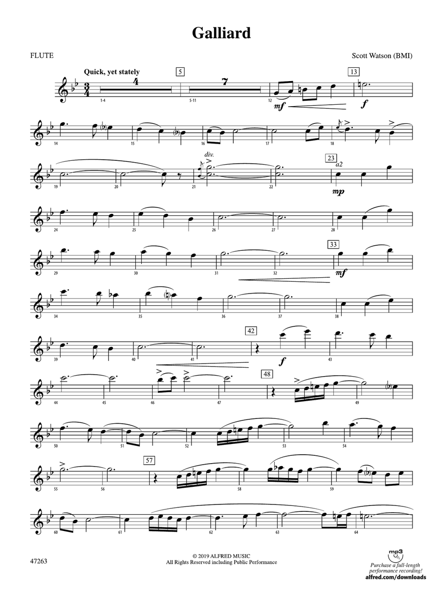 Galliard: Flute