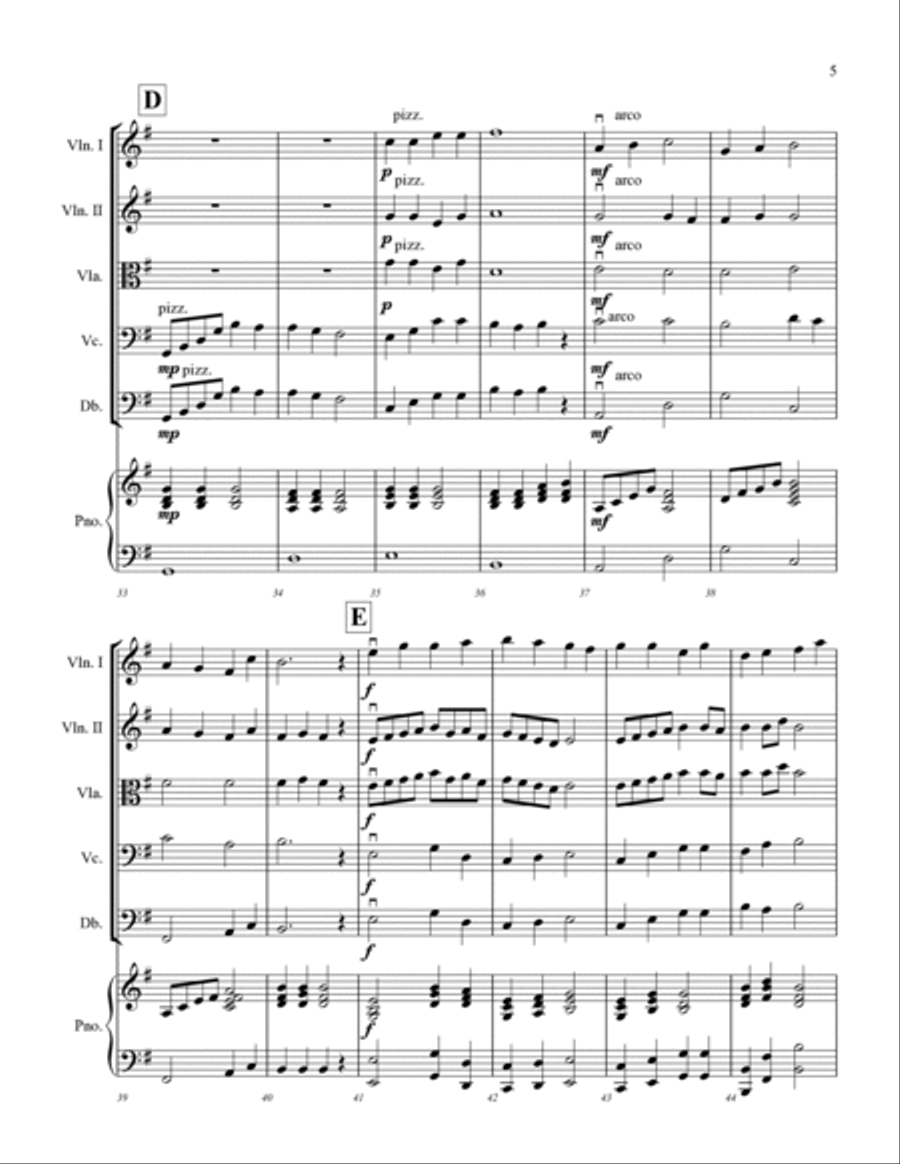 The Legend of King Arthur String Orchestra scores gallery preview page 5