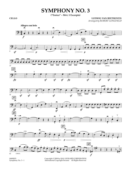 Symphony No. 3 ("Eroica" - Mvt. 1 Excerpts) - Cello