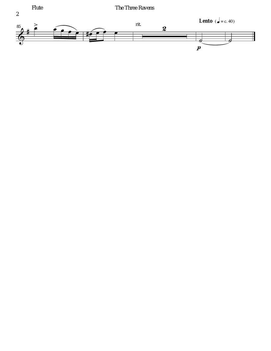 Variations on The Three Ravens for wind quintet Woodwind Quintet scores gallery preview page 6