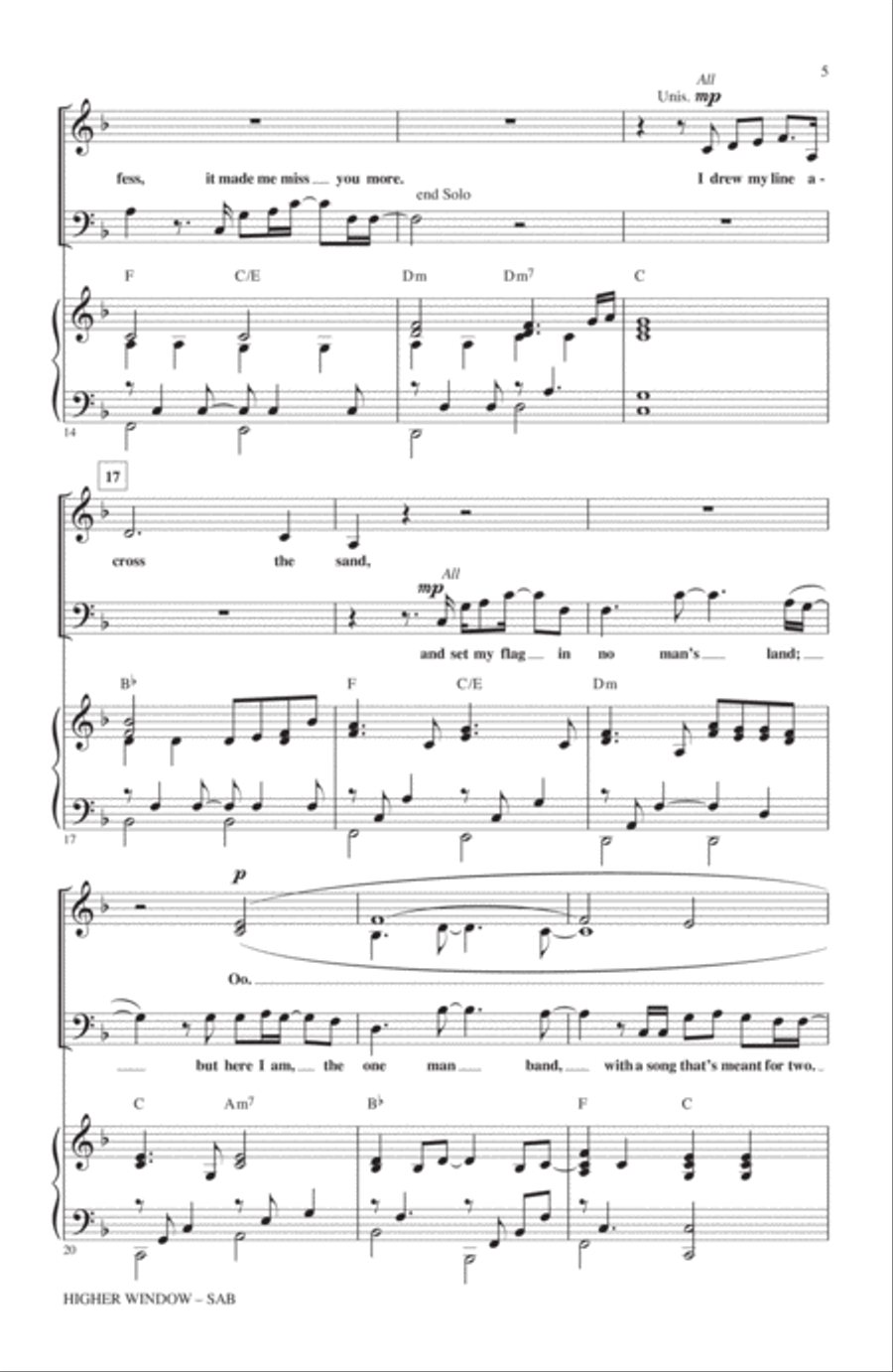 Higher Window 3-Part scores gallery preview page 3
