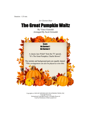 Book cover for The Great Pumpkin Waltz