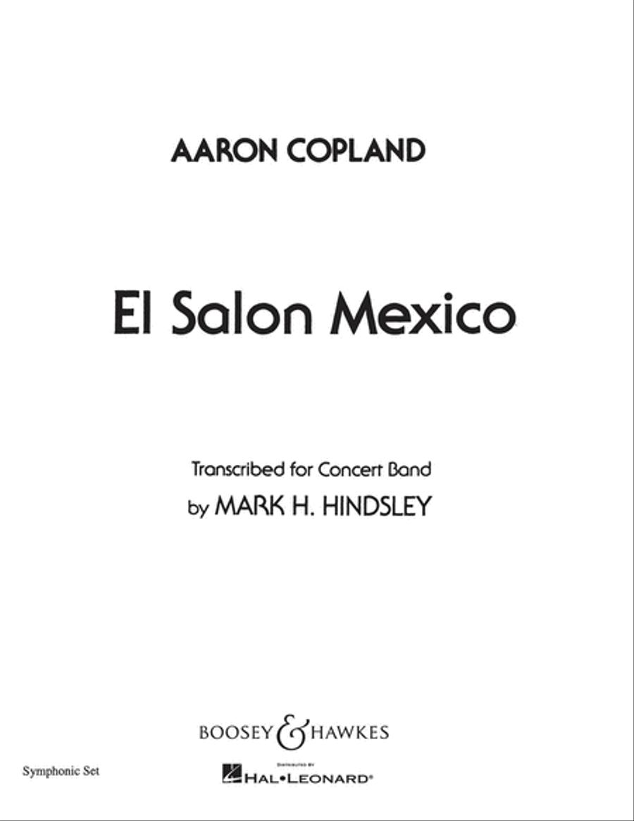 El Salón México Concert Band scores gallery preview page 1
