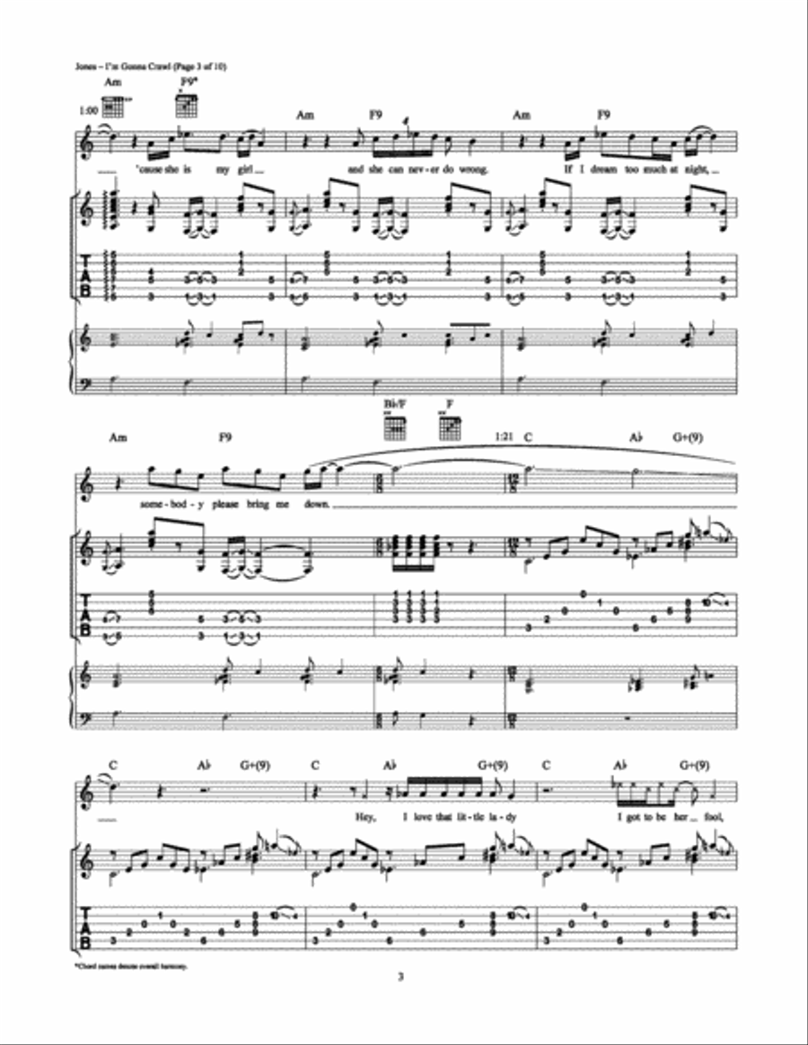 I'm Gonna Crawl Electric Guitar scores gallery preview page 3