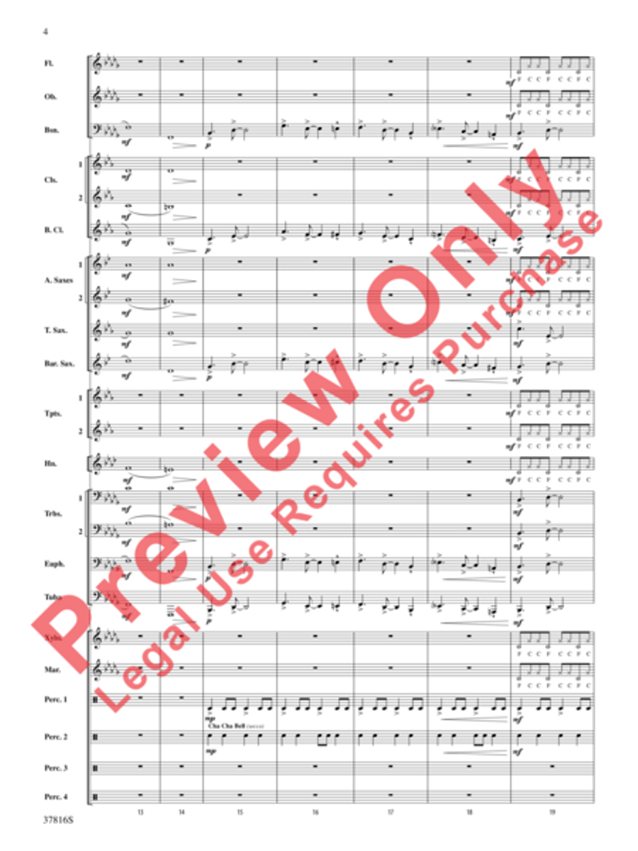 Baile Sereno Concert Band scores gallery preview page 5