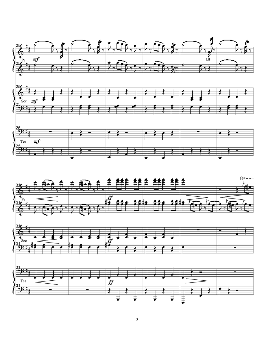 Radetzky March Trio Piano Trio scores gallery preview page 3