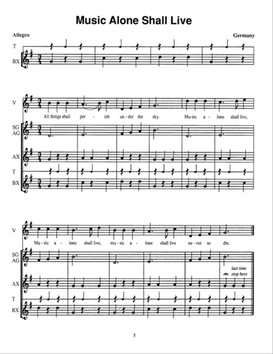 Dance for the Children of One Earth Unison Choir scores gallery preview page 4
