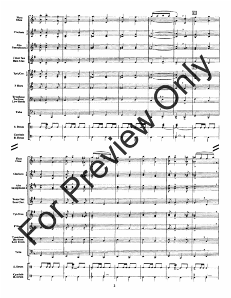 Pride Of The Band Brigade (Score) Concert Band scores gallery preview page 5