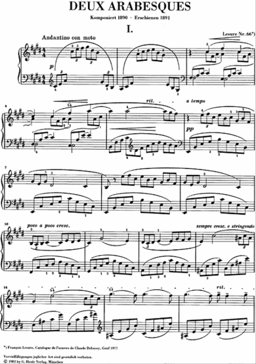 2 Arabesques Piano Solo scores gallery preview page 2