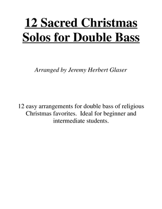 12 Sacred Christmas Solos for Double Bass