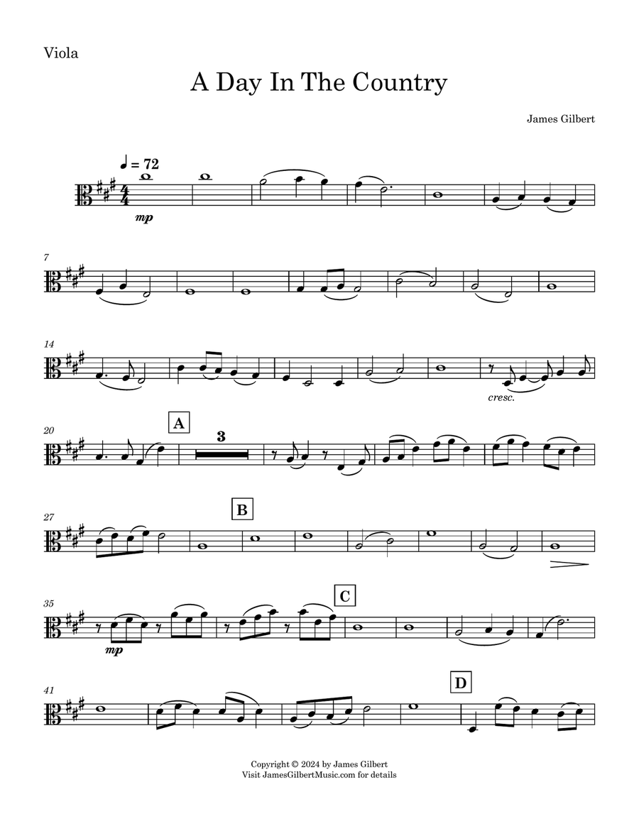 A Day In The Country A Day In The Country String Quartet scores gallery preview page 2