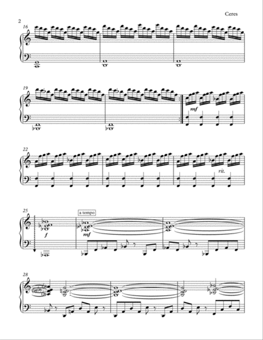 Ceres Piano Solo scores gallery preview page 2
