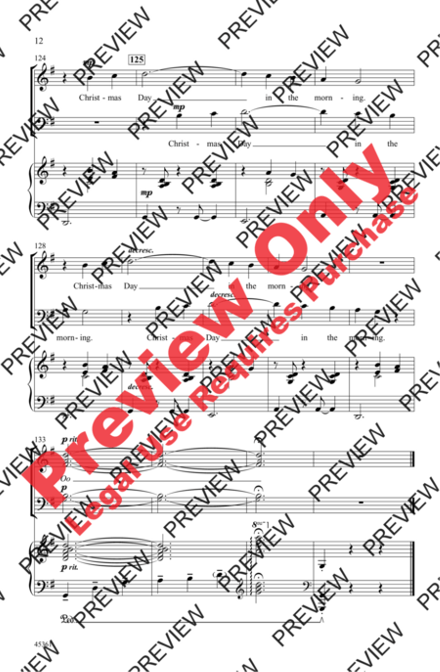 I Saw Three Ships I Saw Three Ships 3-Part scores gallery preview page 12