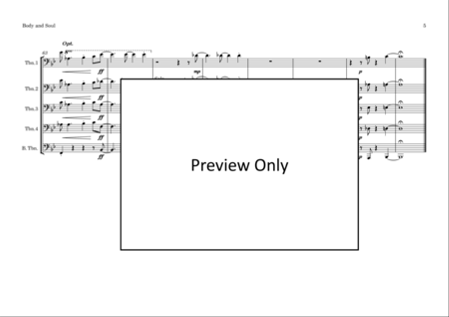 Body And Soul Brass Quintet scores gallery preview page 6