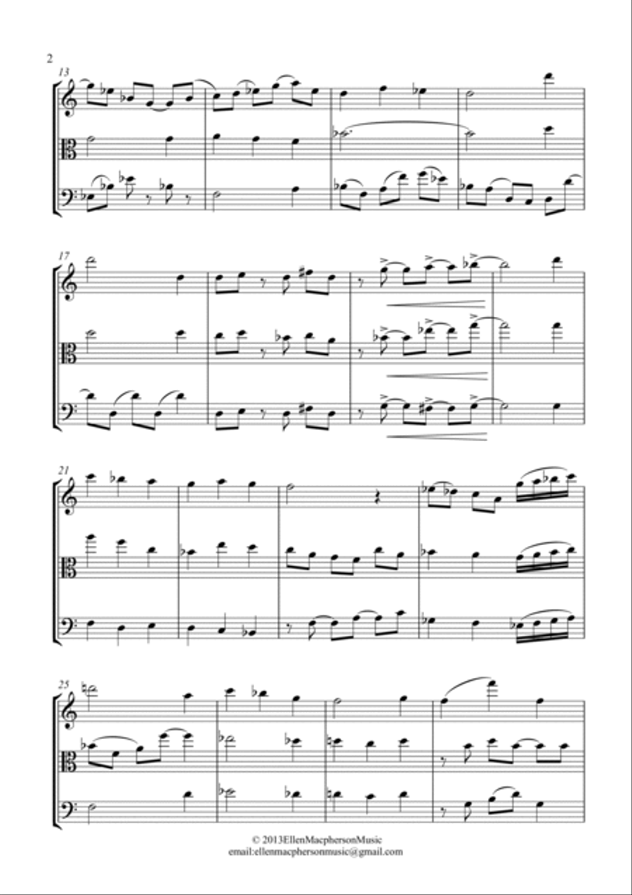 Christmas Tunes for String Trio - 