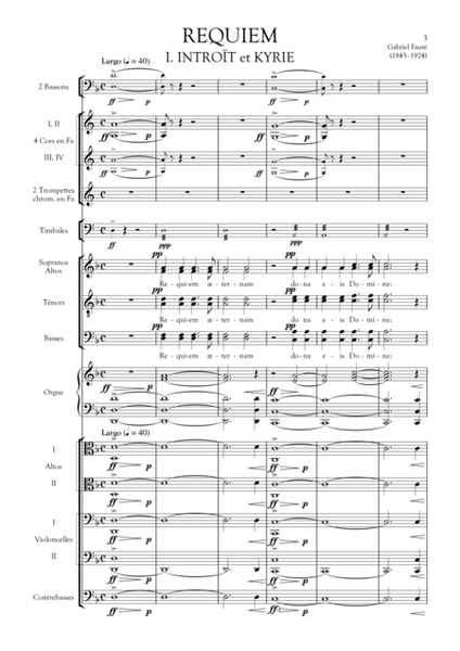 Requiem, Op. 48 orchestra score and Choral