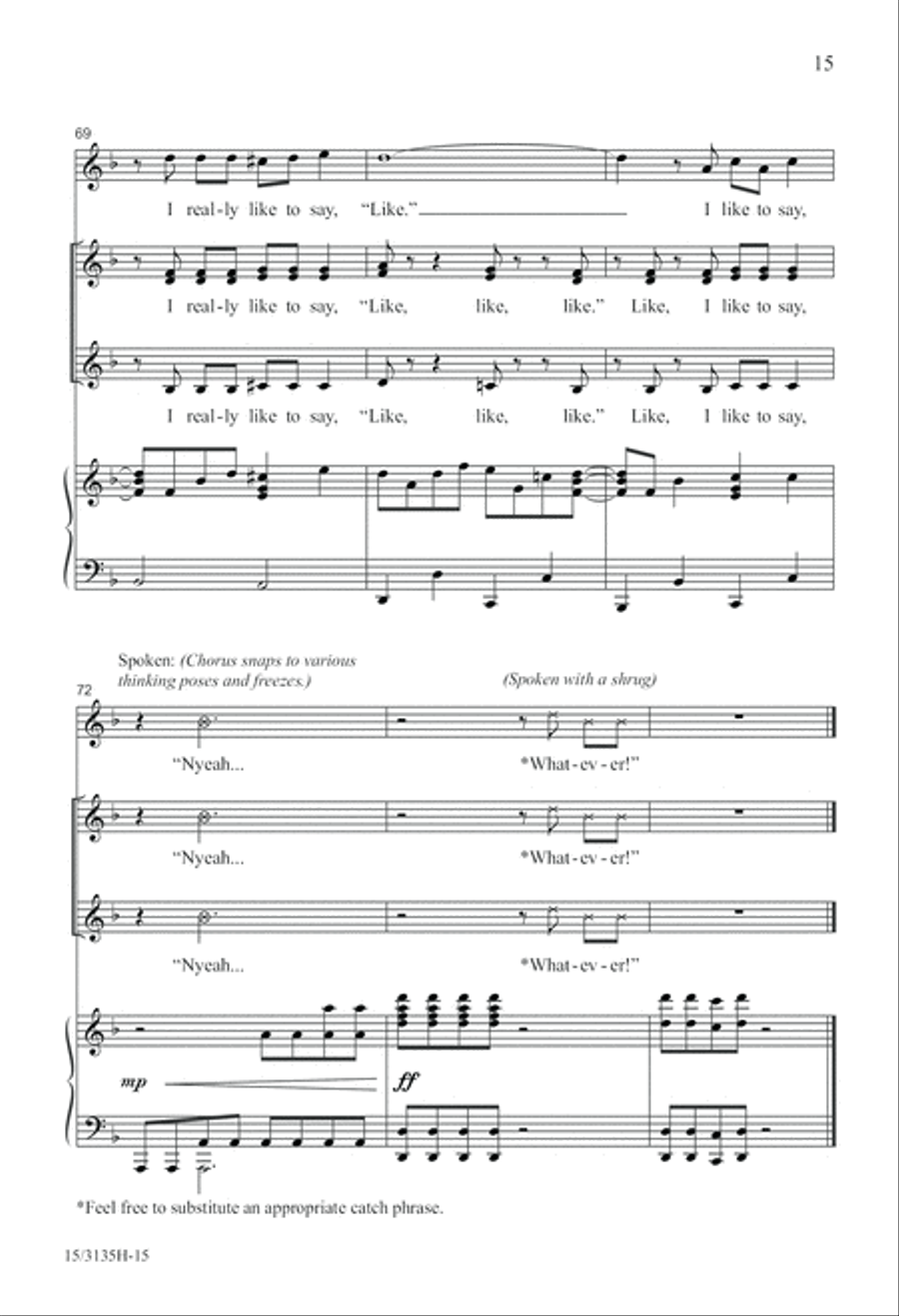Like, I Like to Say Like Like, I Like to Say Like SSA scores gallery preview page 16