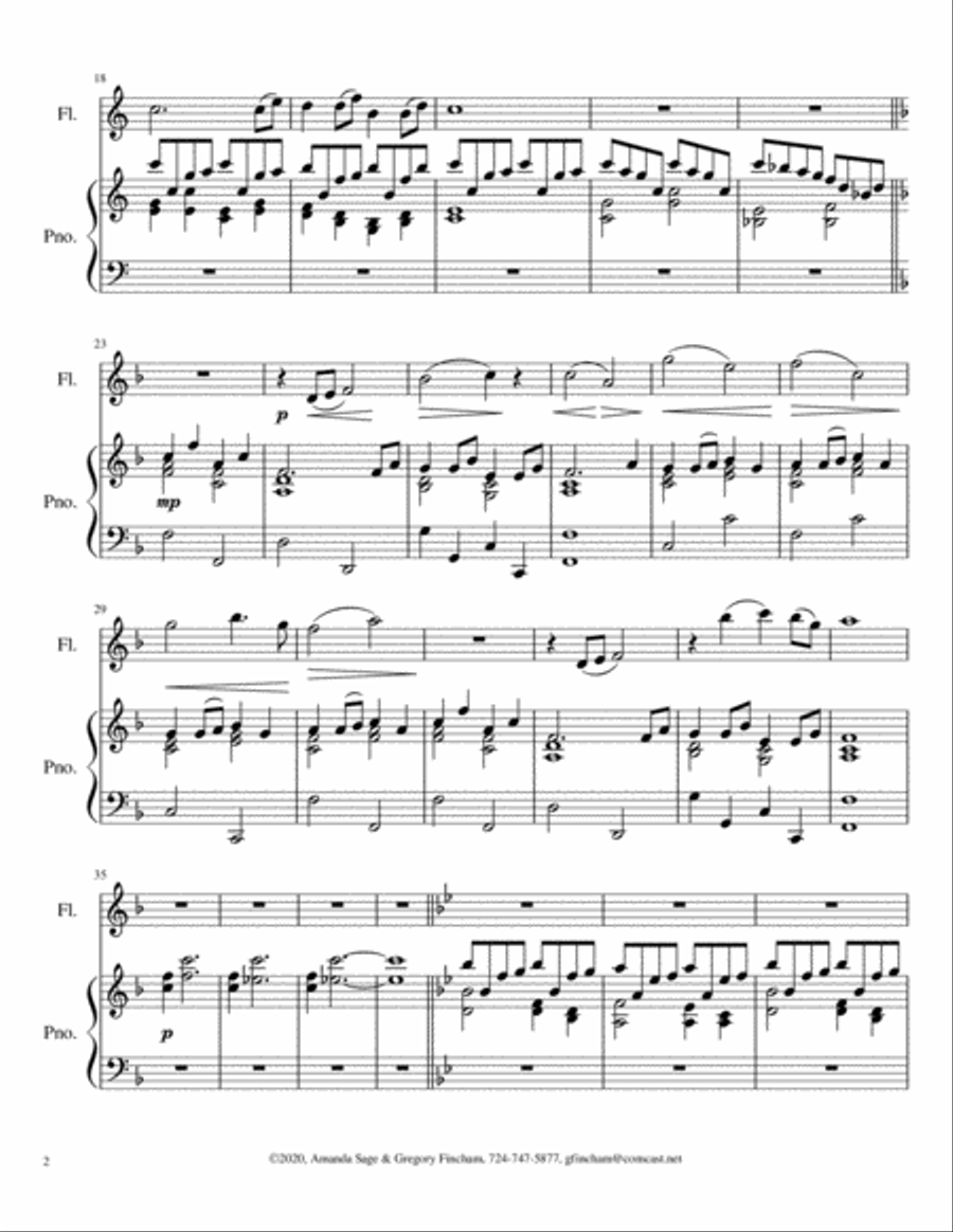 Still, Still, Still Flute Solo scores gallery preview page 2