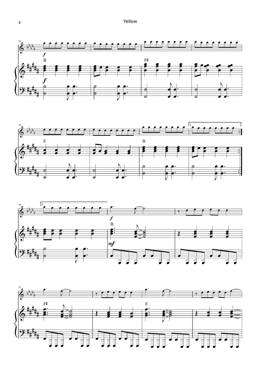 Yellow Chamber Music scores gallery preview page 4