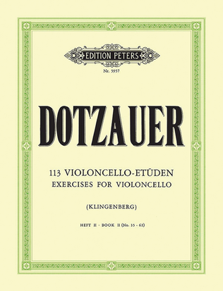 Book cover for 113 Exercises for Violoncello, Book 2