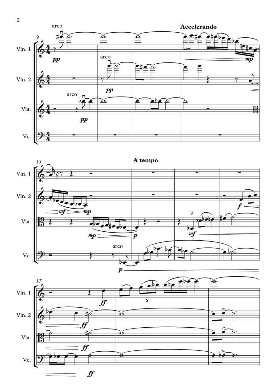 Phantasy Quartet String Quartet scores gallery preview page 2