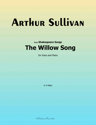 Book cover for The Willow Song, by A. Sullivan, in A Major