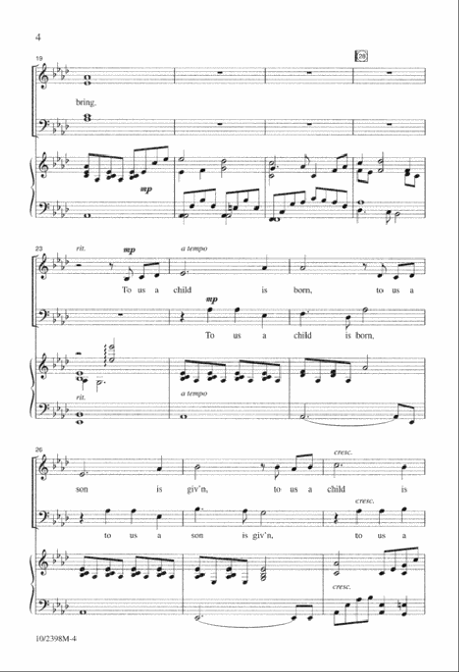 A Christmas Praise 4-Part scores gallery preview page 4