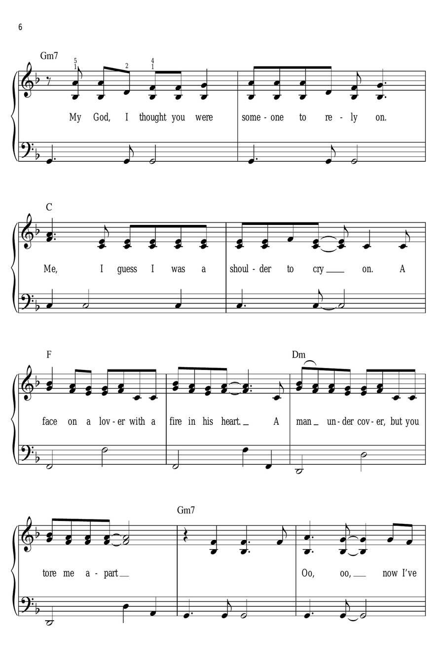 Last Christmas Easy Piano scores gallery preview page 6