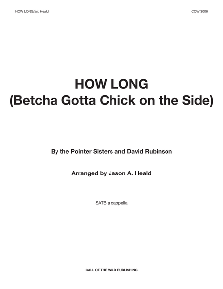 How Long (betcha Got A Chick On The Side) image number null
