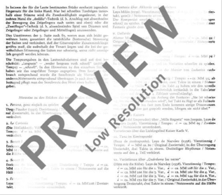 Hispanae Citharae Ars Viva Guitar scores gallery preview page 9