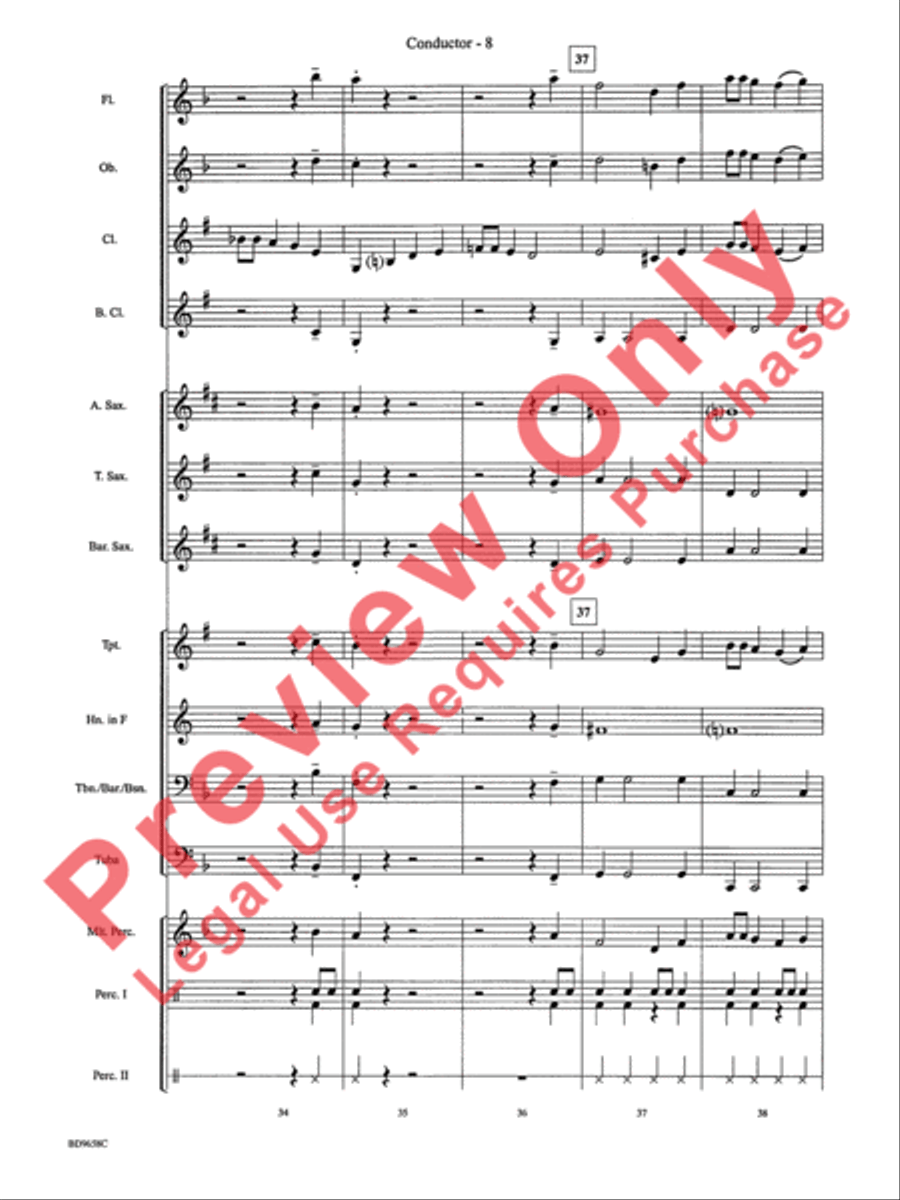 Clarinet Jive Concert Band scores gallery preview page 11